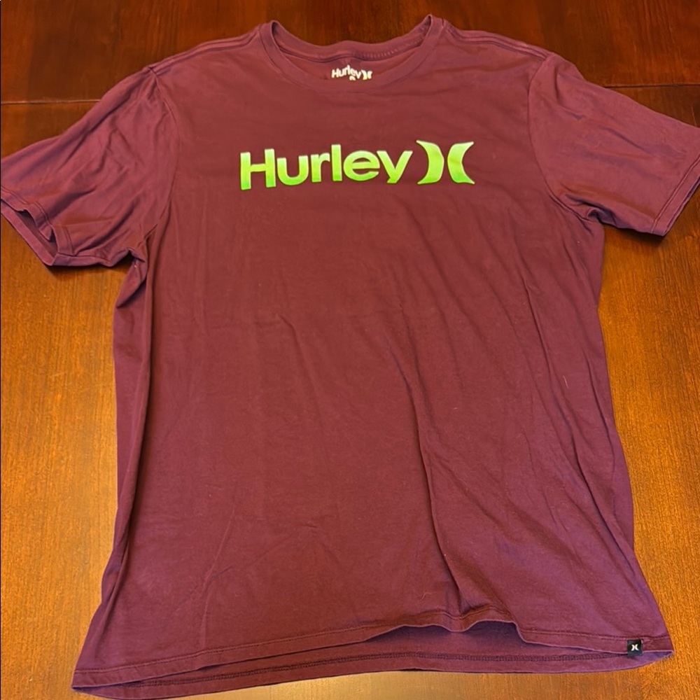 Hurley Purple Short Sleeve Tee Vibrant Logo